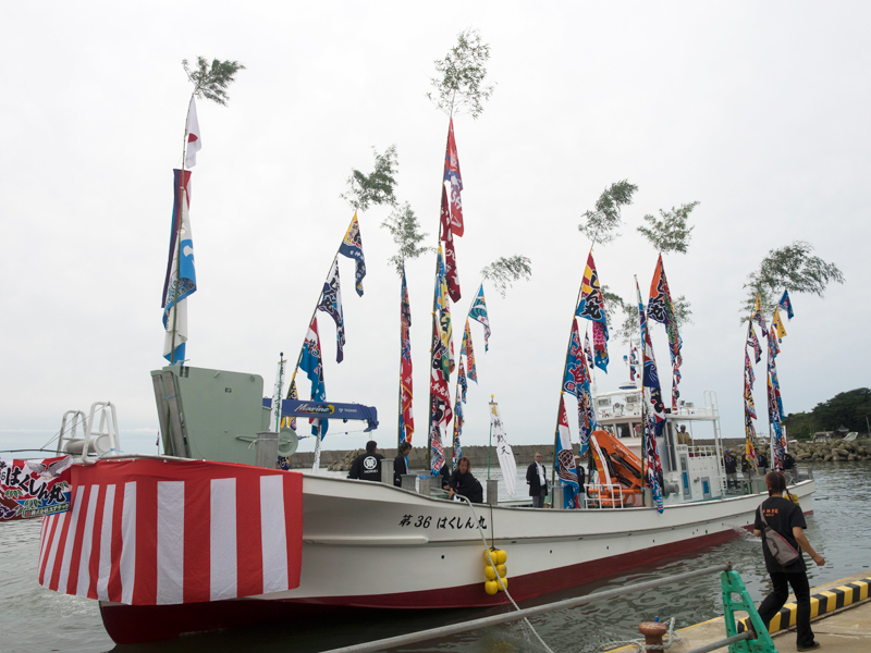 マグロ漁新造船「第36はくしん丸」