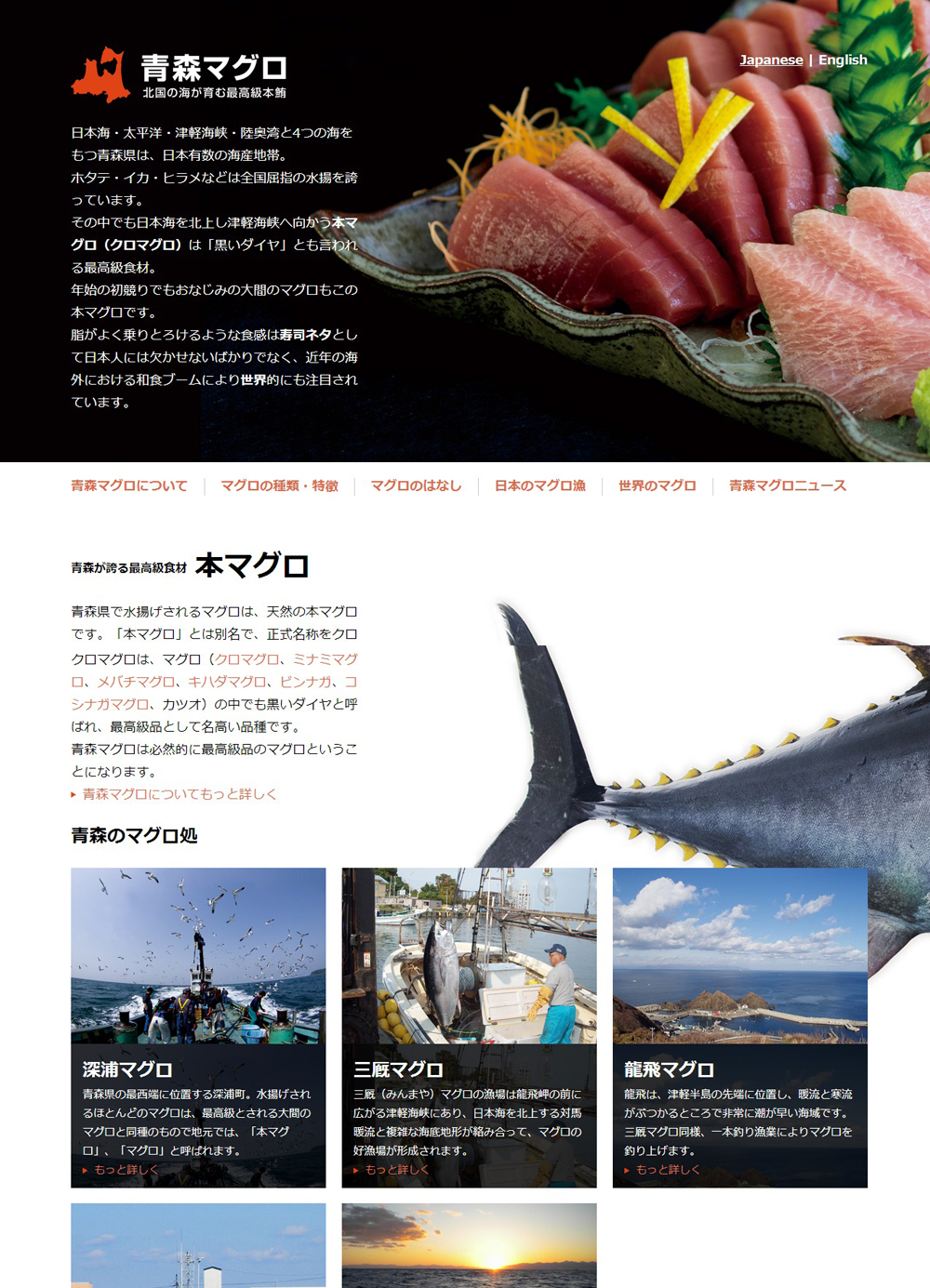 マグロブランドサイト 青森マグロ